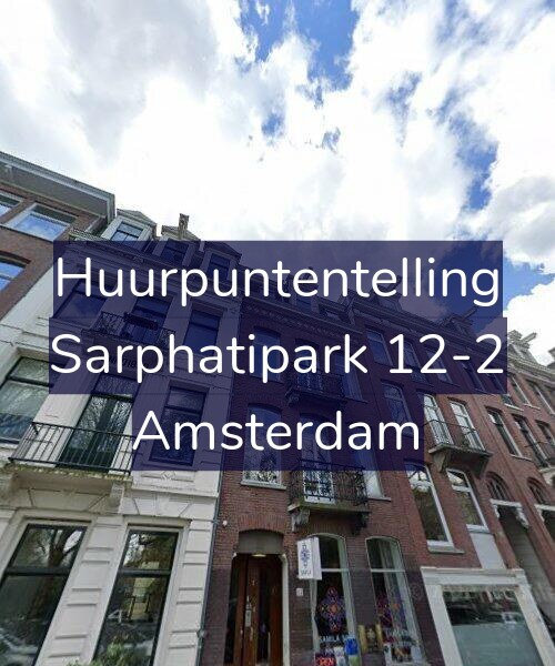 Foto gevel Huurpuntentelling voor Sarphatipark 12-2, Amsterdam