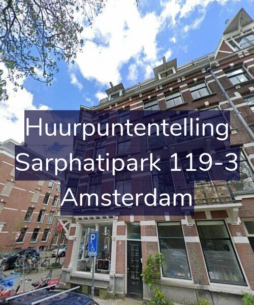 Foto gevel Huurpuntentelling voor Sarphatipark 119-3, Amsterdam