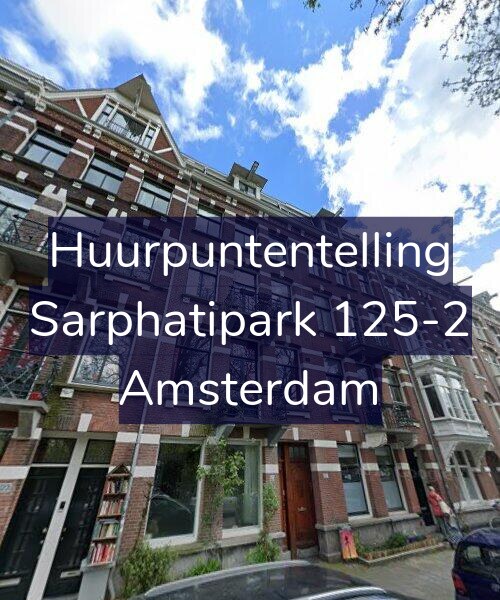 Foto gevel Huurpuntentelling voor Sarphatipark 125-2, Amsterdam