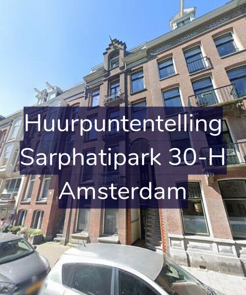 Foto gevel Huurpuntentelling voor Sarphatipark 30-H, Amsterdam