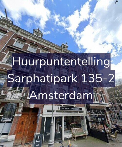 Foto gevel Huurpuntentelling voor Sarphatipark 135-2, Amsterdam