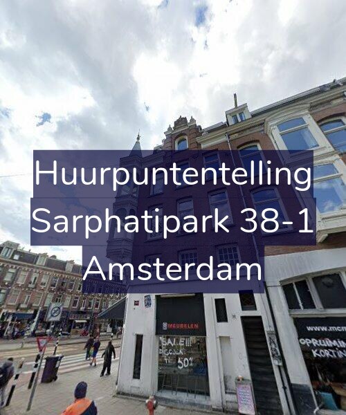 Foto gevel Huurpuntentelling voor Sarphatipark 38-1, Amsterdam
