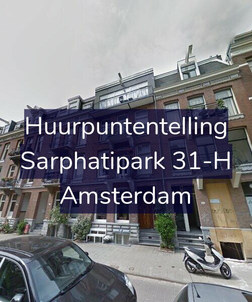 Foto gevel Huurpuntentelling voor Sarphatipark 31-H, Amsterdam