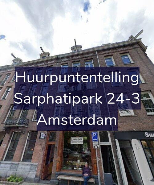 Foto gevel Huurpuntentelling voor Sarphatipark 24-3, Amsterdam