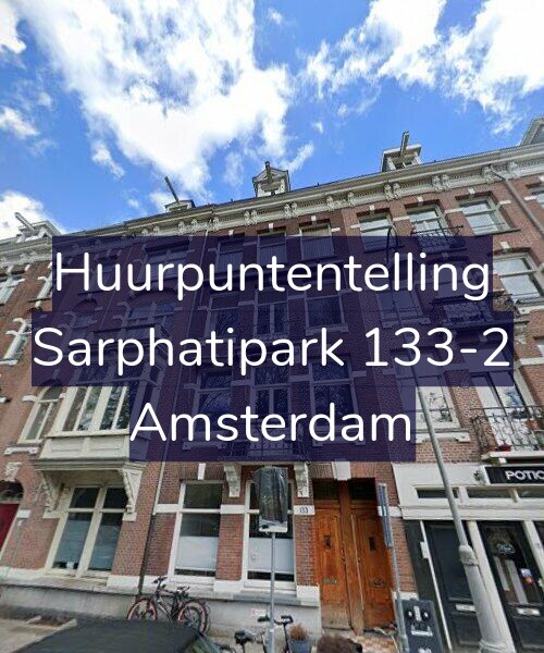 Foto gevel Huurpuntentelling voor Sarphatipark 133-2, Amsterdam