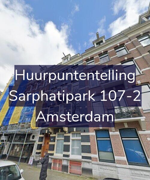 Foto gevel Huurpuntentelling voor Sarphatipark 107-2, Amsterdam