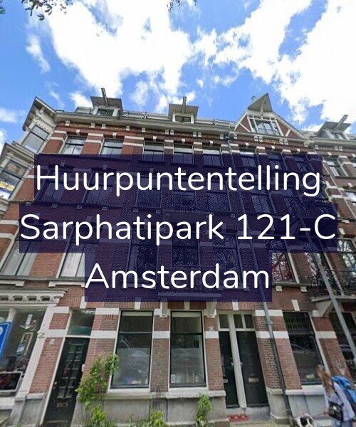 Foto gevel Huurpuntentelling voor Sarphatipark 121-C, Amsterdam