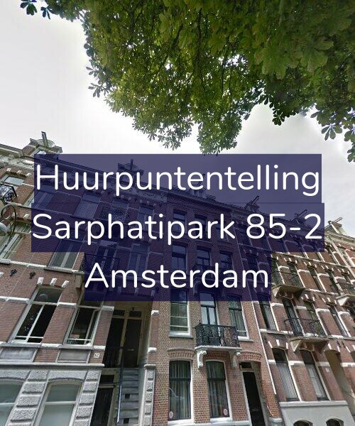 Foto gevel Huurpuntentelling voor Sarphatipark 85-2, Amsterdam