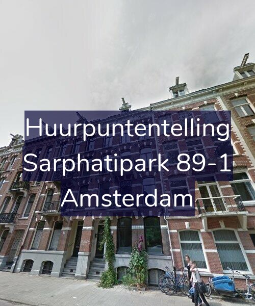Foto gevel Huurpuntentelling voor Sarphatipark 89-1, Amsterdam