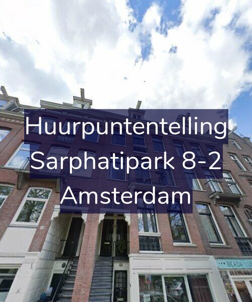 Foto gevel Huurpuntentelling voor Sarphatipark 8-2, Amsterdam