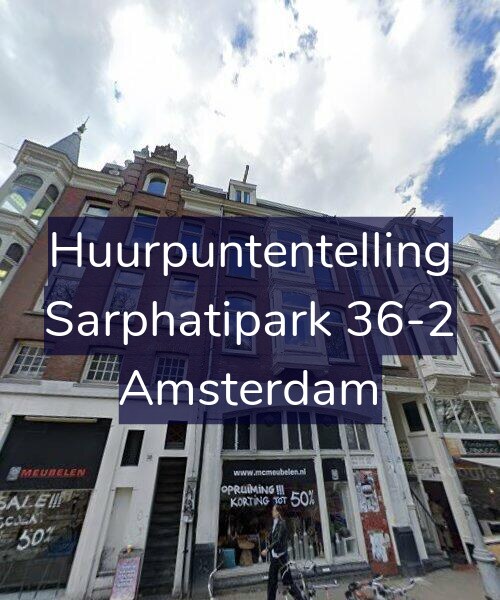 Foto gevel Huurpuntentelling voor Sarphatipark 36-2, Amsterdam