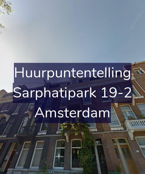 Foto gevel Huurpuntentelling voor Sarphatipark 19-2, Amsterdam