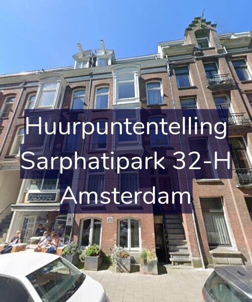 Foto gevel Huurpuntentelling voor Sarphatipark 32-H, Amsterdam