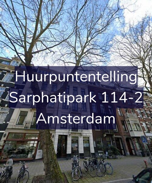Foto gevel Huurpuntentelling voor Sarphatipark 114-2, Amsterdam