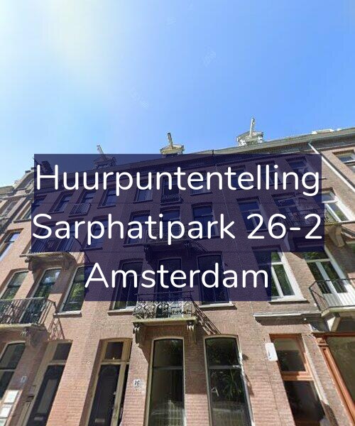 Foto gevel Huurpuntentelling voor Sarphatipark 26-2, Amsterdam