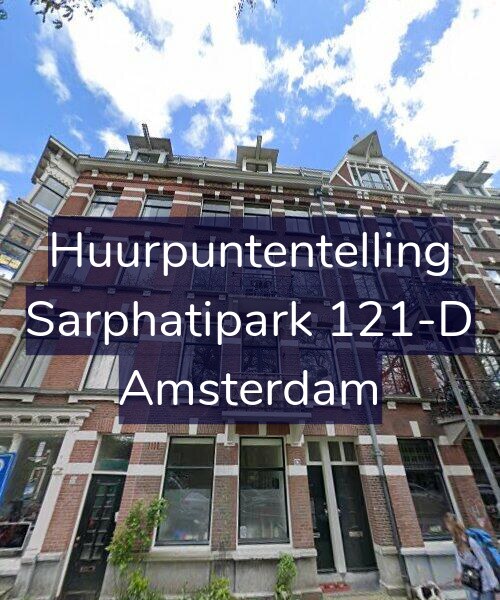 Foto gevel Huurpuntentelling voor Sarphatipark 121-D, Amsterdam