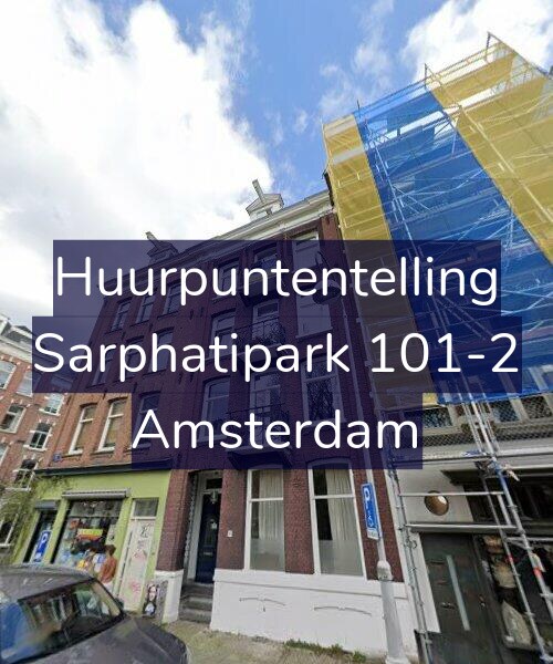 Foto gevel Huurpuntentelling voor Sarphatipark 101-2, Amsterdam