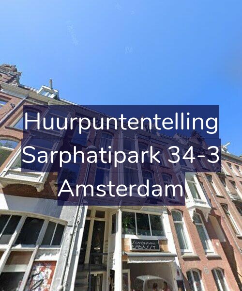 Foto gevel Huurpuntentelling voor Sarphatipark 34-3, Amsterdam