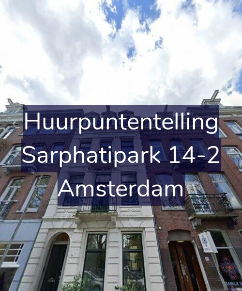 Foto gevel Huurpuntentelling voor Sarphatipark 14-2, Amsterdam