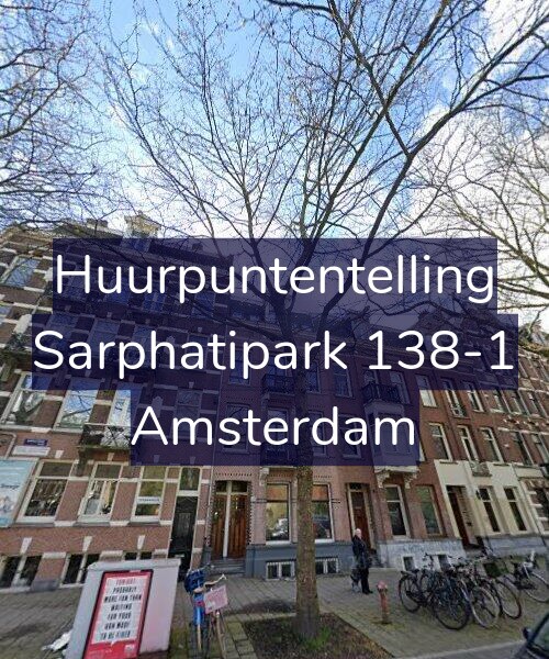 Foto gevel Huurpuntentelling voor Sarphatipark 138-1, Amsterdam