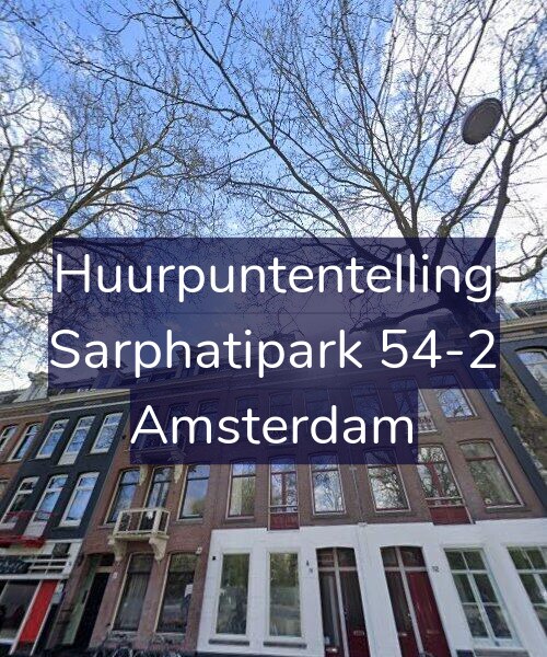 Foto gevel Huurpuntentelling voor Sarphatipark 54-2, Amsterdam