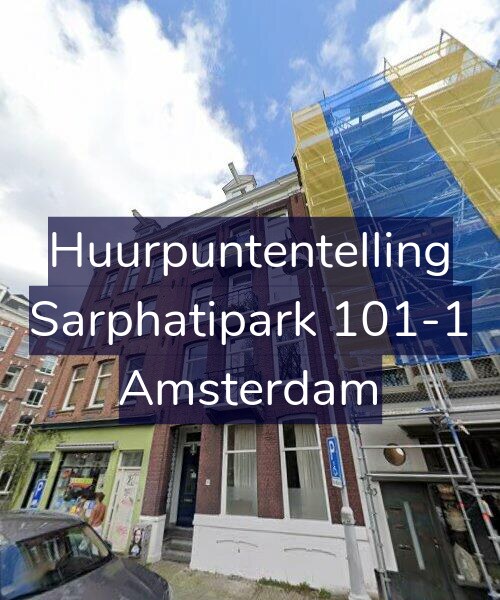Foto gevel Huurpuntentelling voor Sarphatipark 101-1, Amsterdam