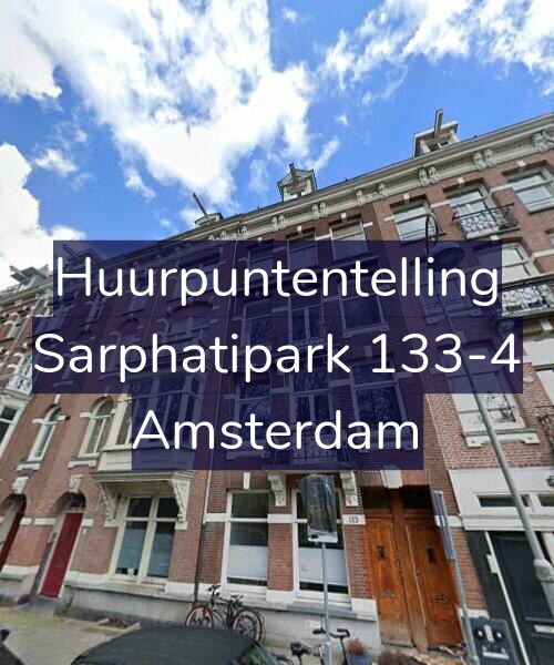 Foto gevel Huurpuntentelling voor Sarphatipark 133-4, Amsterdam