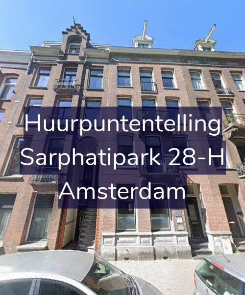 Foto gevel Huurpuntentelling voor Sarphatipark 28-H, Amsterdam