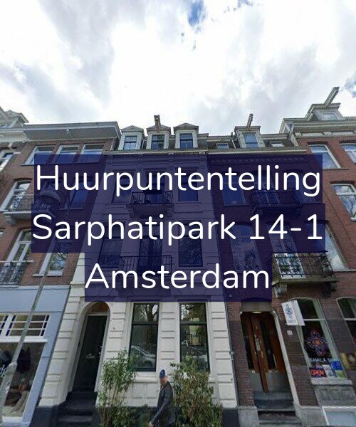 Foto gevel Huurpuntentelling voor Sarphatipark 14-1, Amsterdam