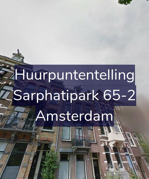 Foto gevel Huurpuntentelling voor Sarphatipark 65-2, Amsterdam
