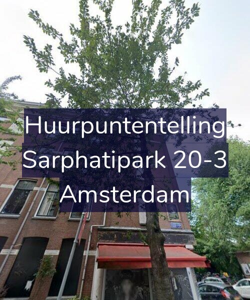 Foto gevel Huurpuntentelling voor Sarphatipark 20-3, Amsterdam