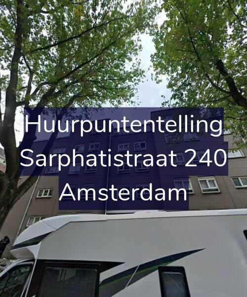 Foto gevel Huurpuntentelling voor Sarphatistraat 240, Amsterdam