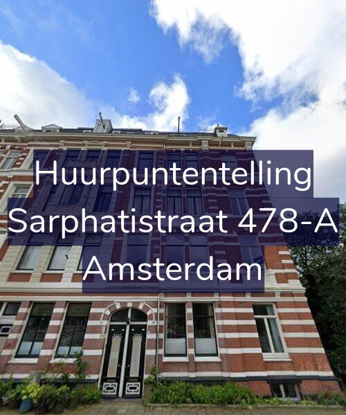 Foto gevel Huurpuntentelling voor Sarphatistraat 478-A, Amsterdam