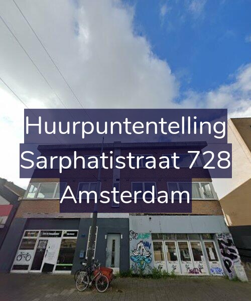 Foto gevel Huurpuntentelling voor Sarphatistraat 728, Amsterdam