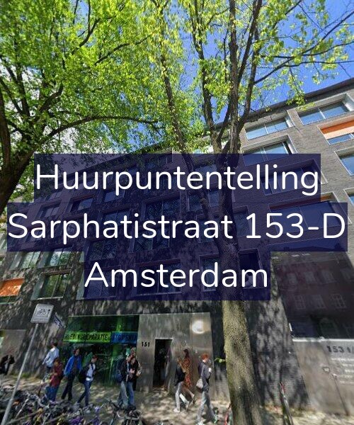 Foto gevel Huurpuntentelling voor Sarphatistraat 153-D, Amsterdam