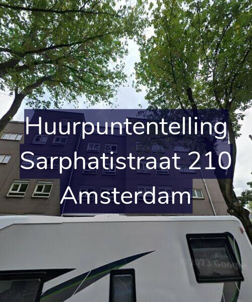 Foto gevel Huurpuntentelling voor Sarphatistraat 210, Amsterdam