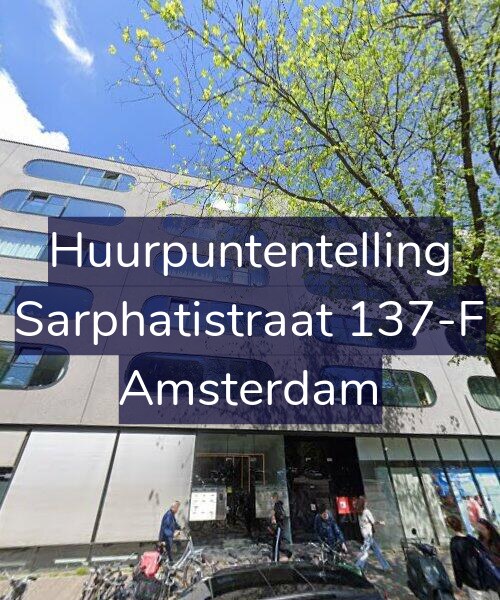 Foto gevel Huurpuntentelling voor Sarphatistraat 137-F, Amsterdam