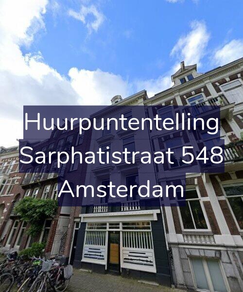 Foto gevel Huurpuntentelling voor Sarphatistraat 548, Amsterdam