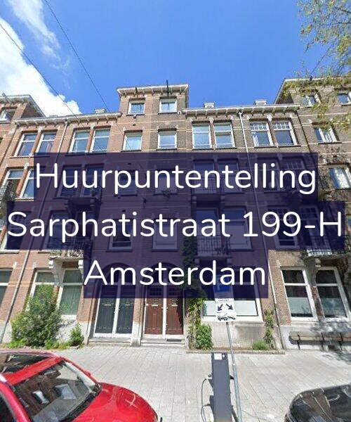Foto gevel Huurpuntentelling voor Sarphatistraat 199-H, Amsterdam