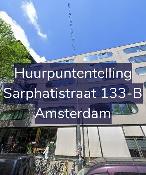 Foto gevel Huurpuntentelling voor Sarphatistraat 133-B, Amsterdam