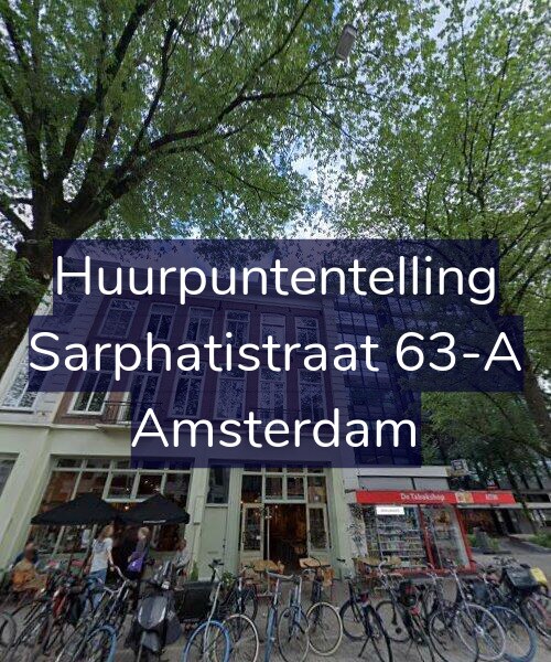 Foto gevel Huurpuntentelling voor Sarphatistraat 63-A, Amsterdam