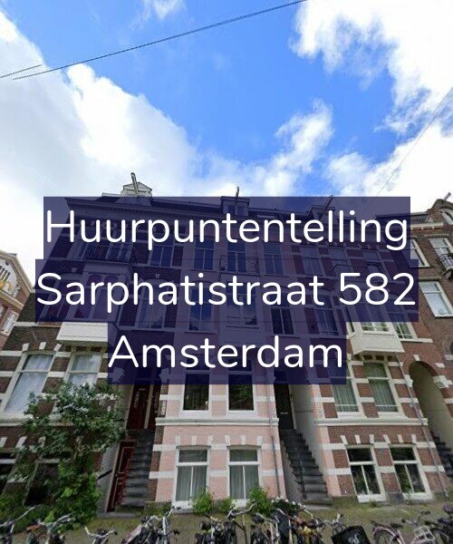 Foto gevel Huurpuntentelling voor Sarphatistraat 582, Amsterdam