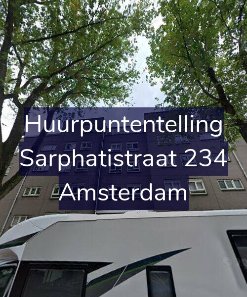 Foto gevel Huurpuntentelling voor Sarphatistraat 234, Amsterdam