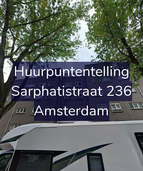 Foto gevel Huurpuntentelling voor Sarphatistraat 236, Amsterdam