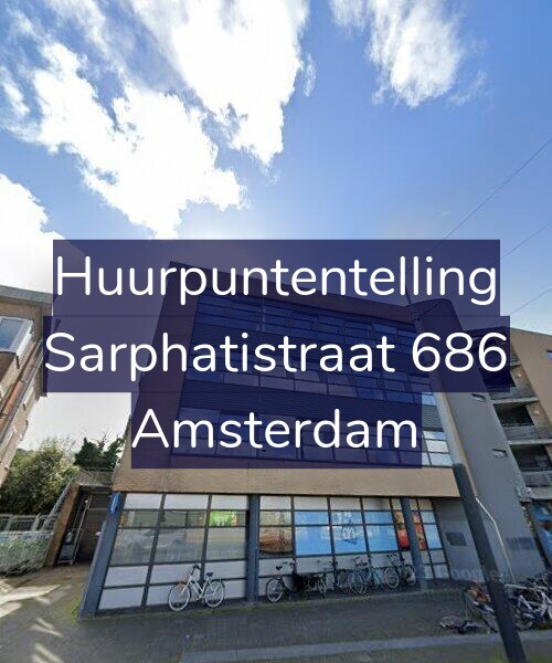 Foto gevel Huurpuntentelling voor Sarphatistraat 686, Amsterdam