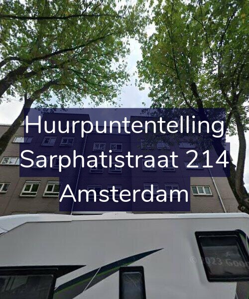 Foto gevel Huurpuntentelling voor Sarphatistraat 214, Amsterdam