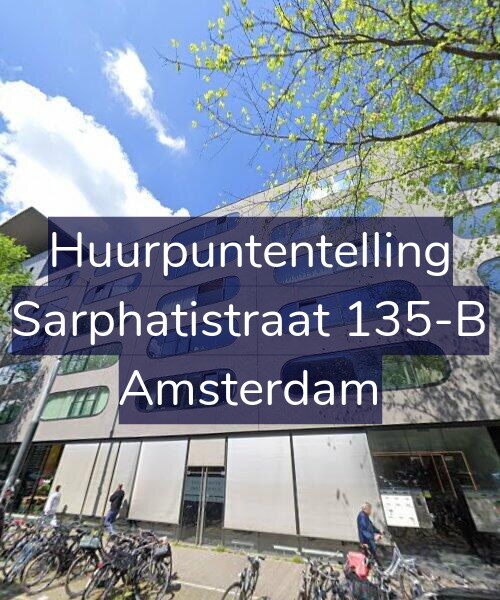 Foto gevel Huurpuntentelling voor Sarphatistraat 135-B, Amsterdam