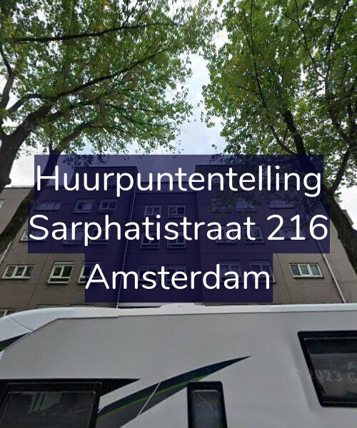 Foto gevel Huurpuntentelling voor Sarphatistraat 216, Amsterdam