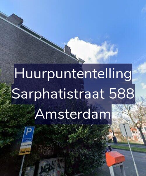 Foto gevel Huurpuntentelling voor Sarphatistraat 588, Amsterdam