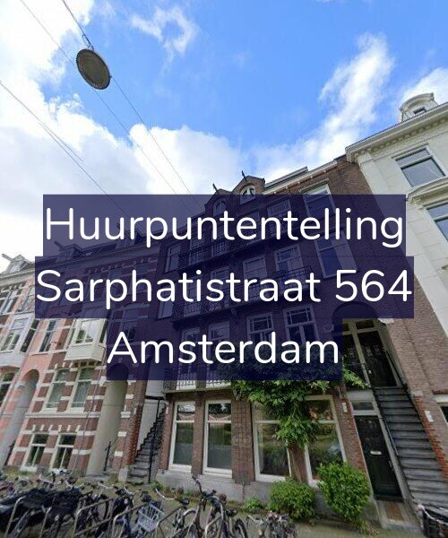 Foto gevel Huurpuntentelling voor Sarphatistraat 564, Amsterdam
